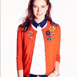 Kate Spade♠️ Floral Beaded Kat Cardignan